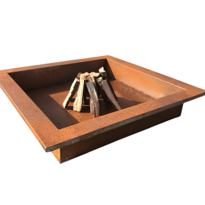 Palenisko Square Corten  100x100x20