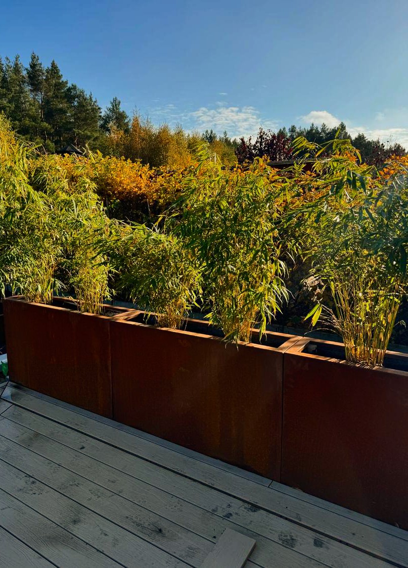 Donica Corten prostokątna Bent 30x120x90 - obrazek 3