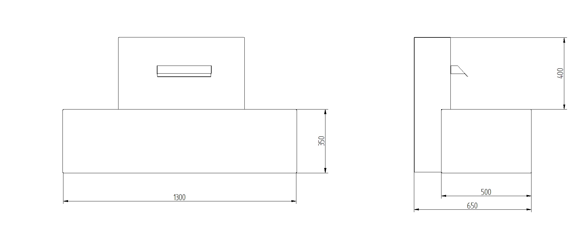 Fontanna Parete Corten 130x65x75 - obrazek 3