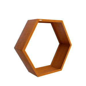 Regał na drewno Favus Corten - 139x40x120