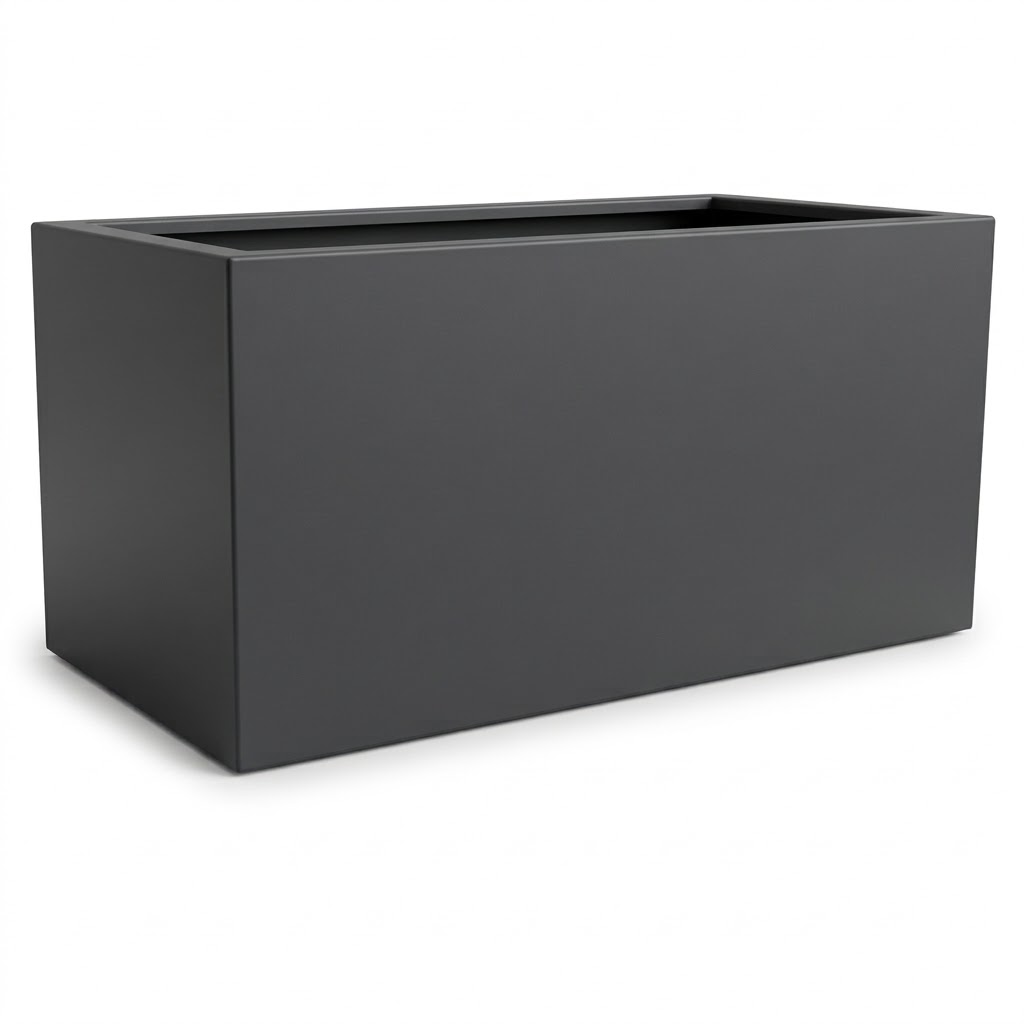 Donica prostokątna Bent Aluminium 100x200x100