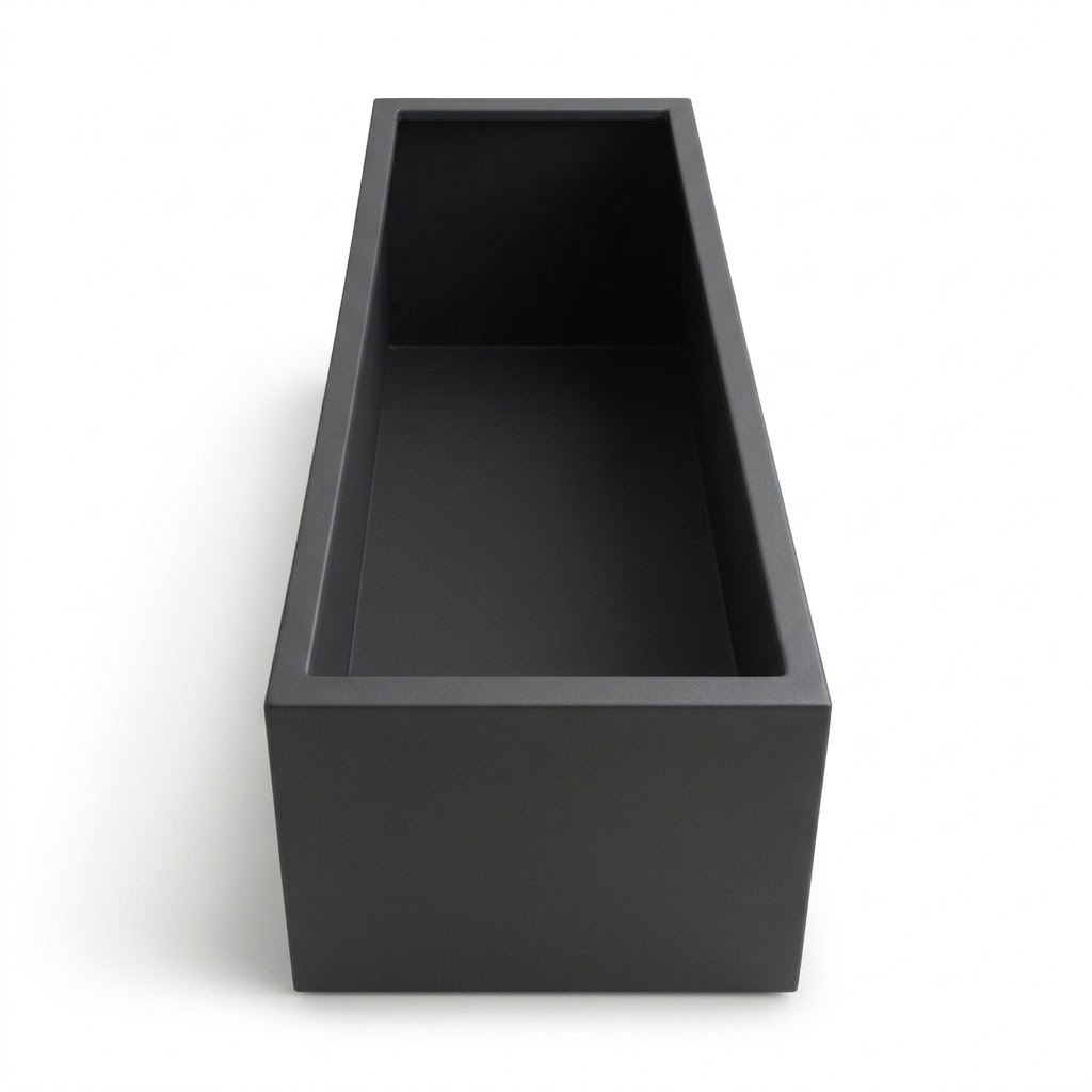 Donica prostokątna Bent Aluminium 100x200x100 - obrazek 2