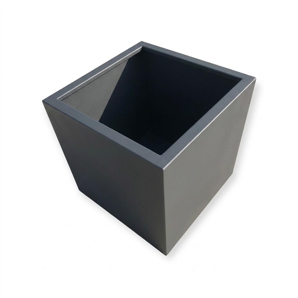 Donica kwadratowa Bent Aluminium 30x30x30 - obrazek 2