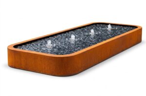 Fontanna Koro Corten 300x100x40
